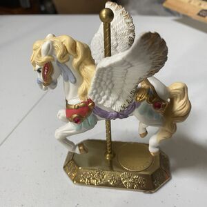 Vintage Westminster Mini Carousel Collection Porcelain  Pegasus Wings